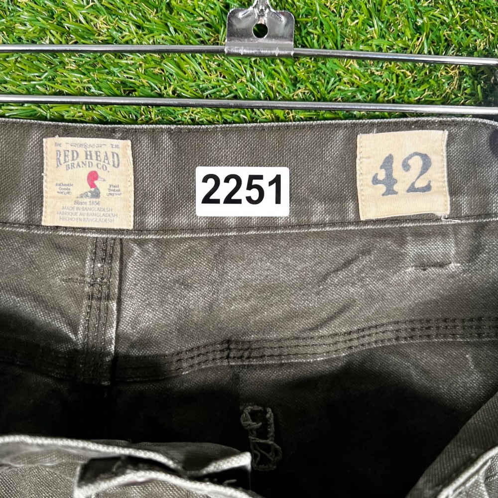 Red Head Brand Co Mens 42 Carpenter Shorts Faded Black Canvas Utility Workwear - Picture 2 of 5